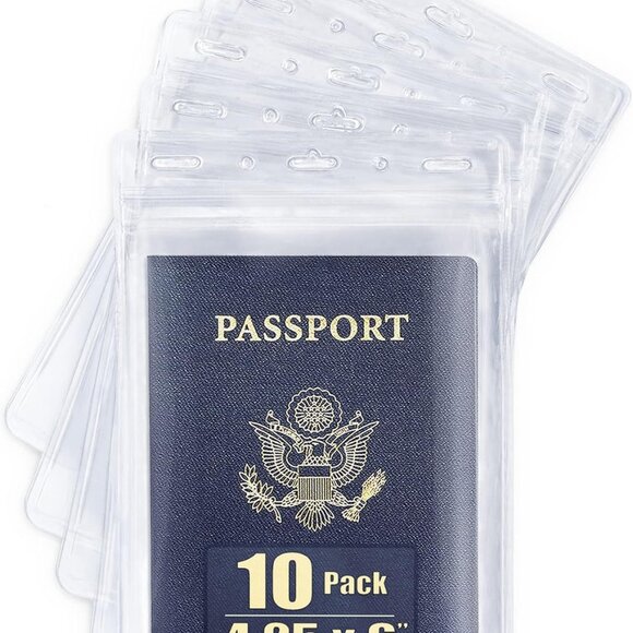 Mifflin USA Passport & Card Holders Clear 4x6 inch 10 Pack Extra Large XXL - Picture 1 of 4